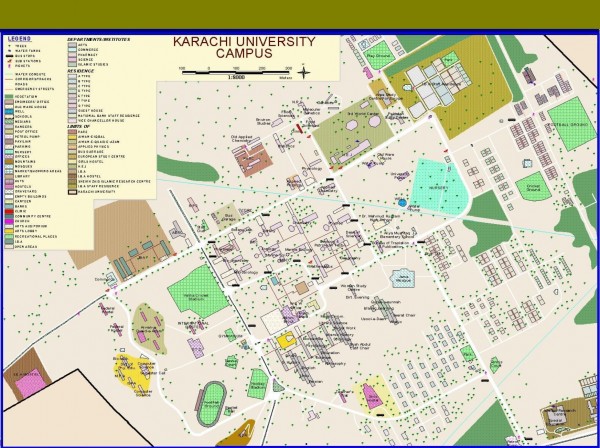 University of Karachi Map